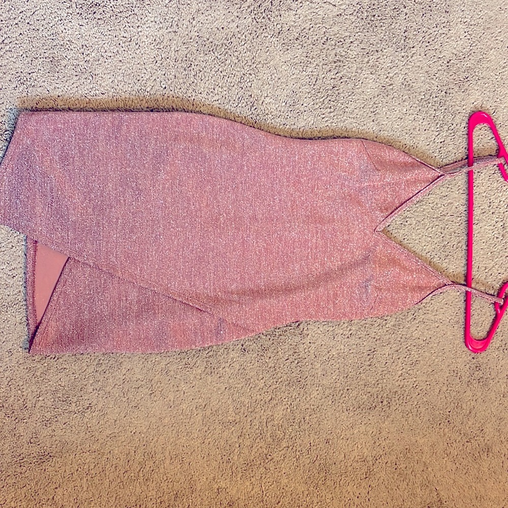 Rose Gold Sparkling Bodycon Dress